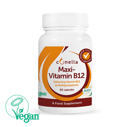 Conella Maxi-Vitamin B12 vegan methylcobalamin supplement 60 capsules