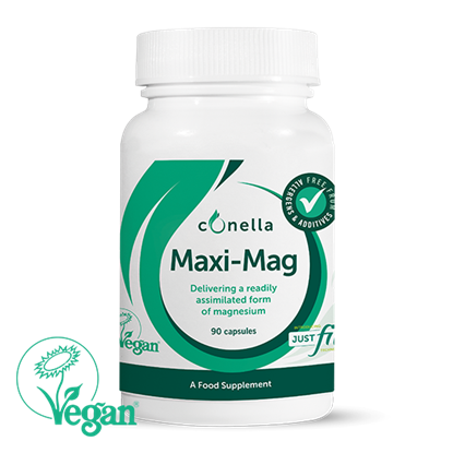 Conella Maxi-Mag vegan magnesium citrate supplement 90 capsules