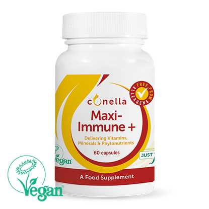 Conella Maxi-Immune Plus vegan immune support supplement 60 capsules