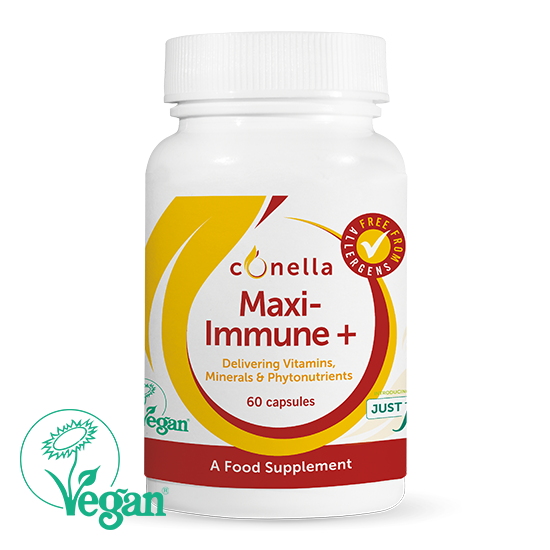 Conella Maxi-Immune Plus vegan immune support supplement 60 capsules